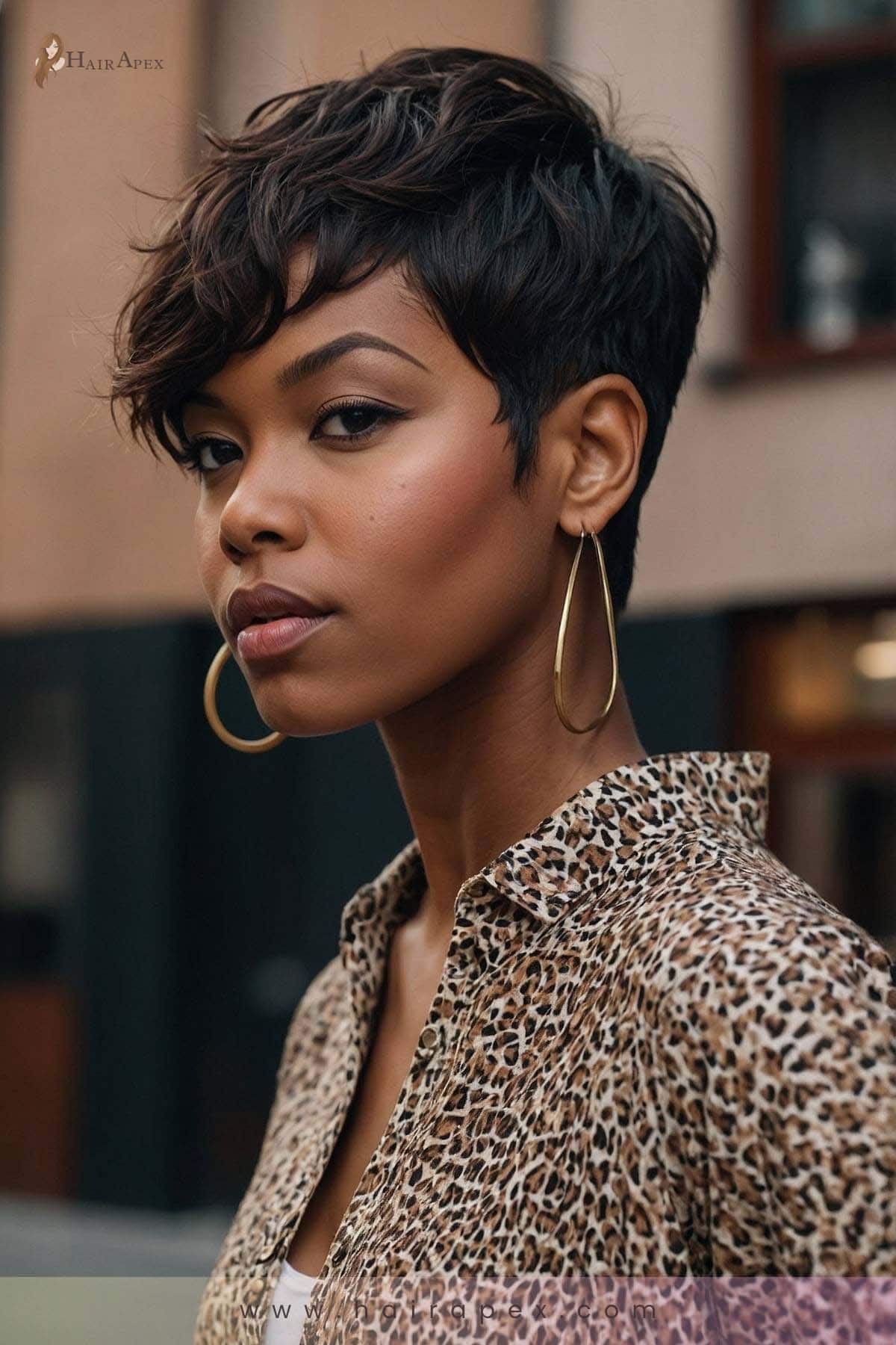 18. Short Pixie For Relaxed Hair 2