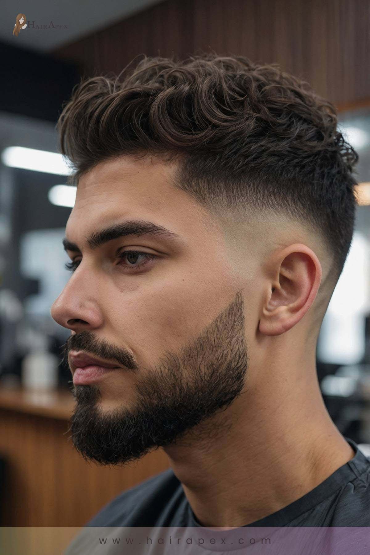 22. Wavy Hair Low Fade 2