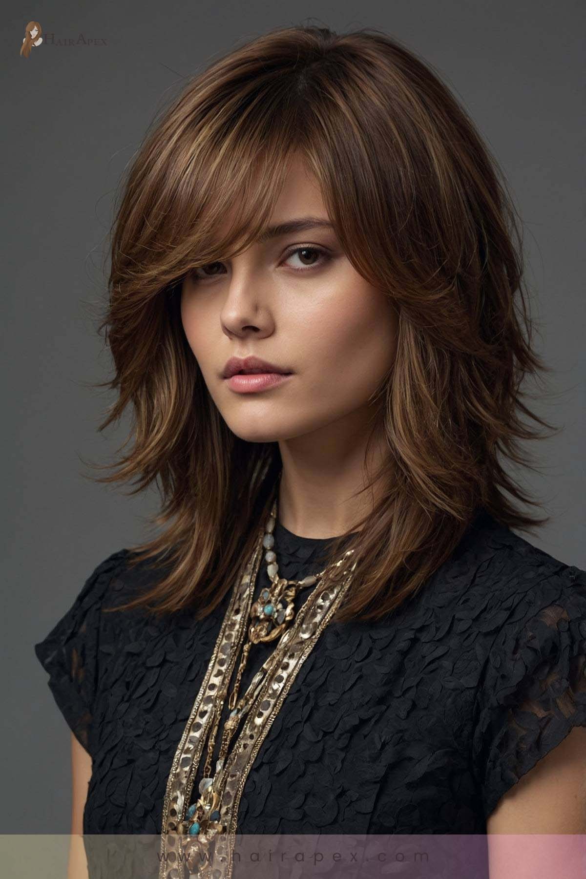 24. Layered Hair For Round Faces 1