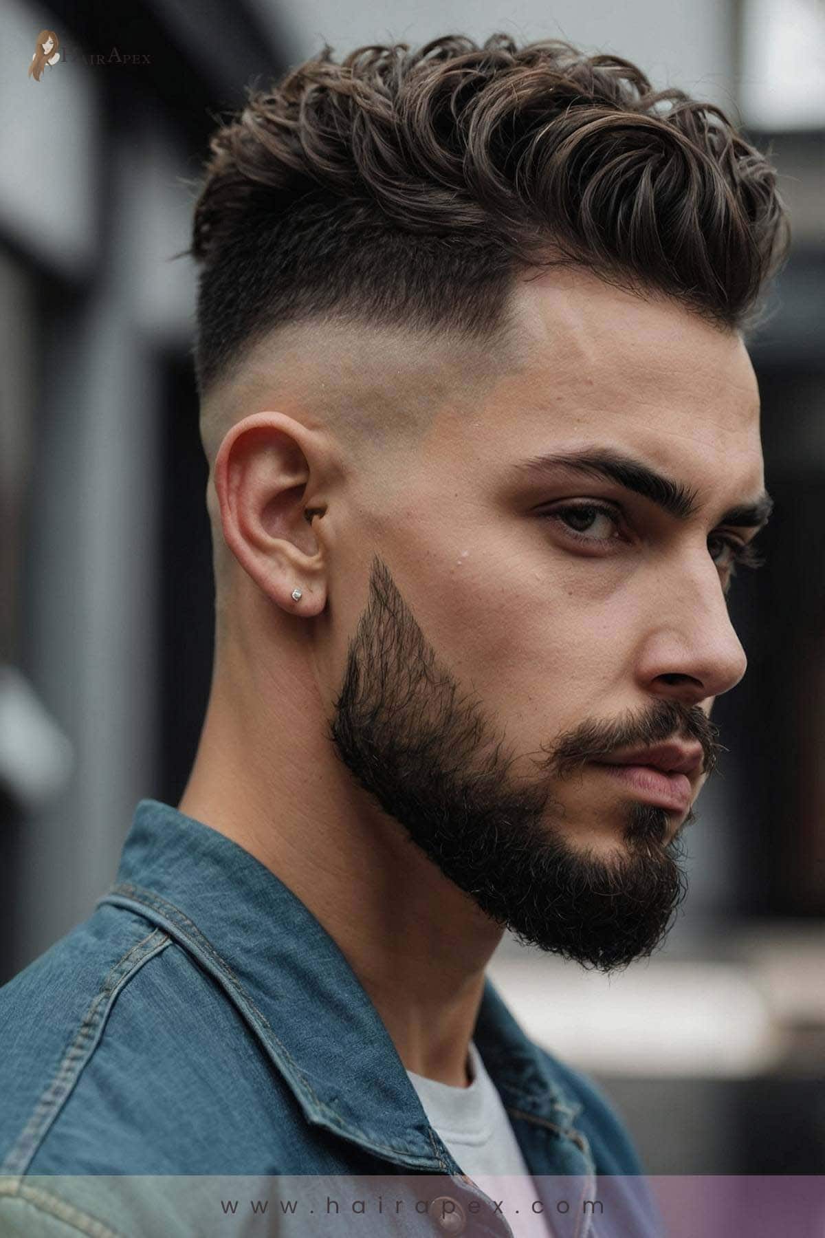 26. High Fade With Curls 1