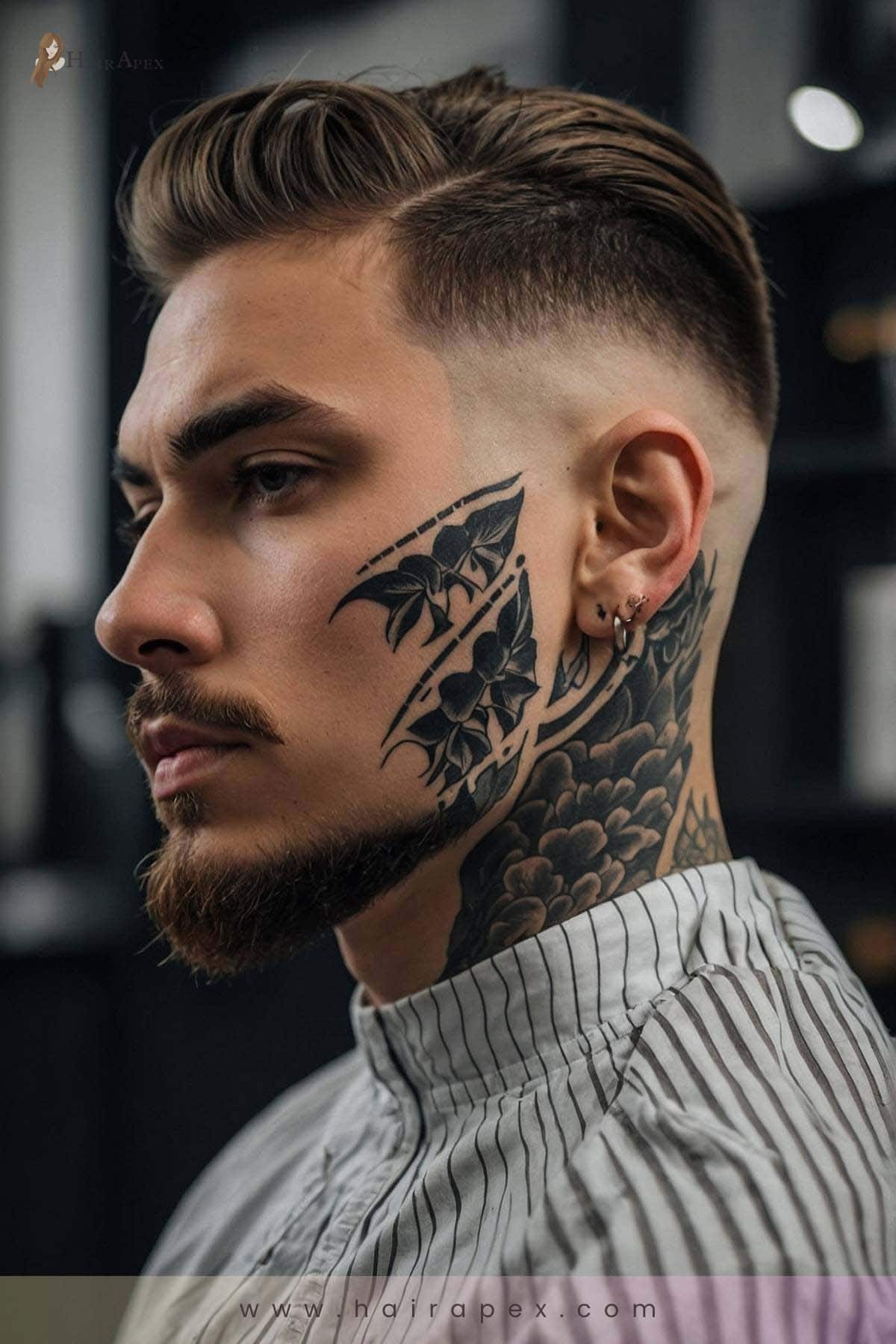 29. Artistic Hair Tattoos 1