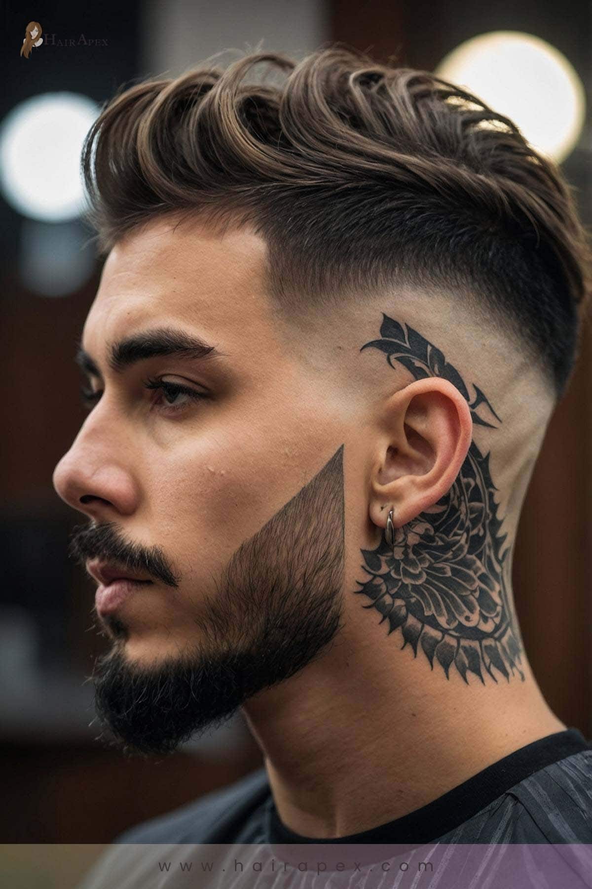 29. Artistic Hair Tattoos 2