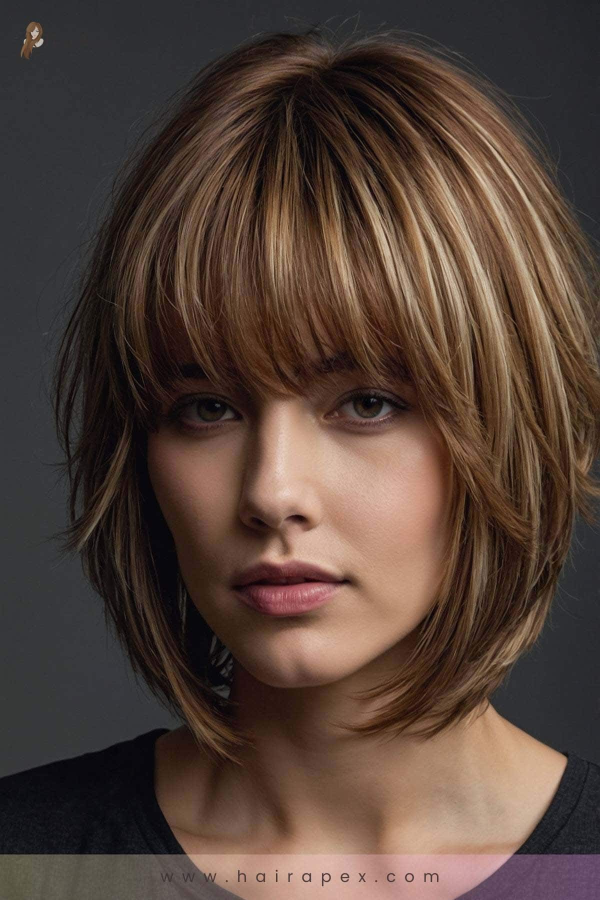 31. Layered Fringe Bob 1