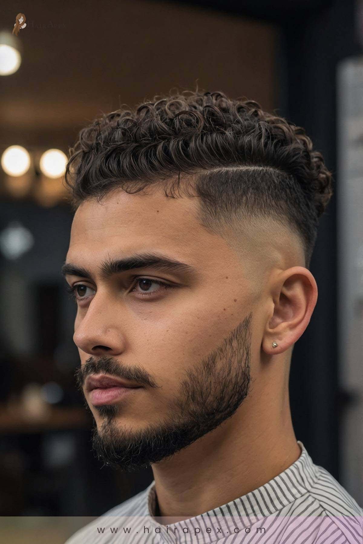 5. Curly Hair Fade 2