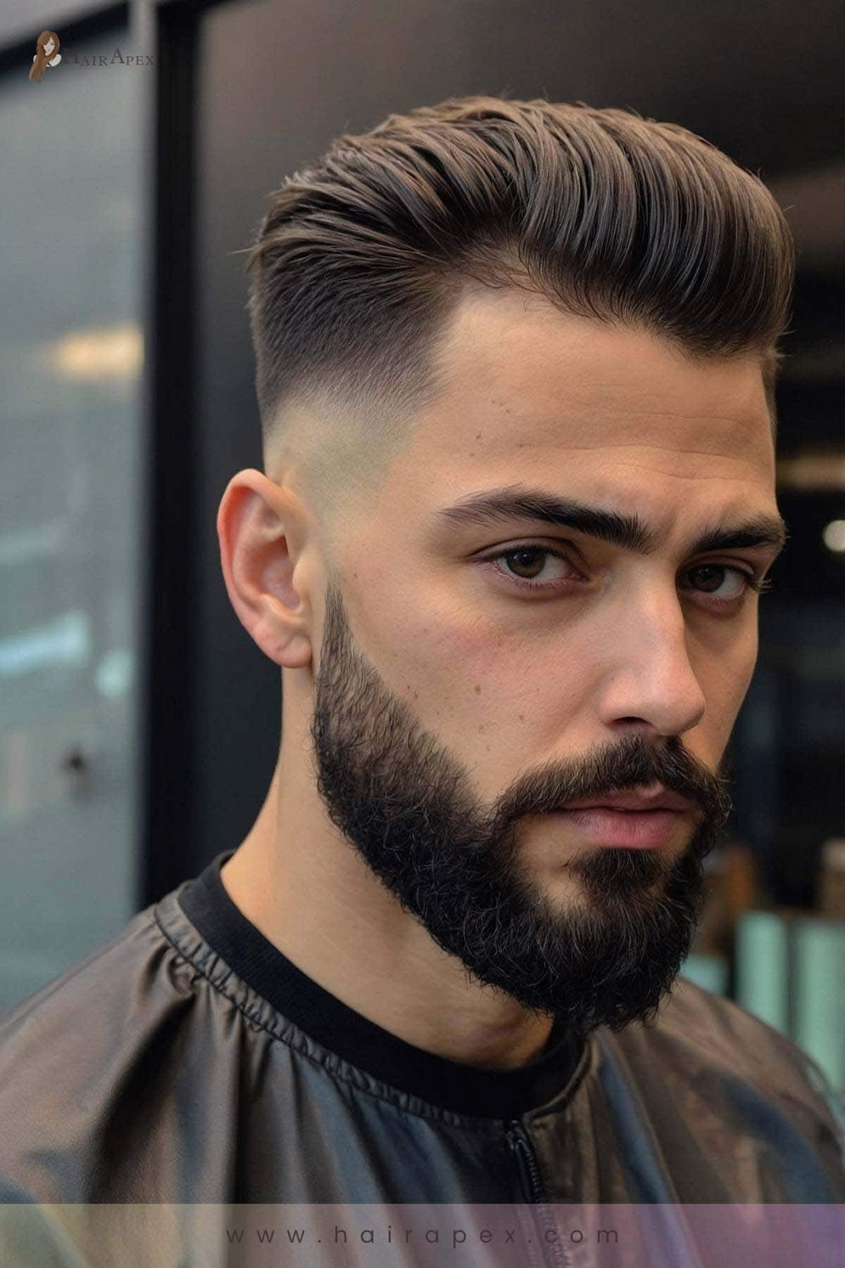 9. Taper Fade With Beard 2