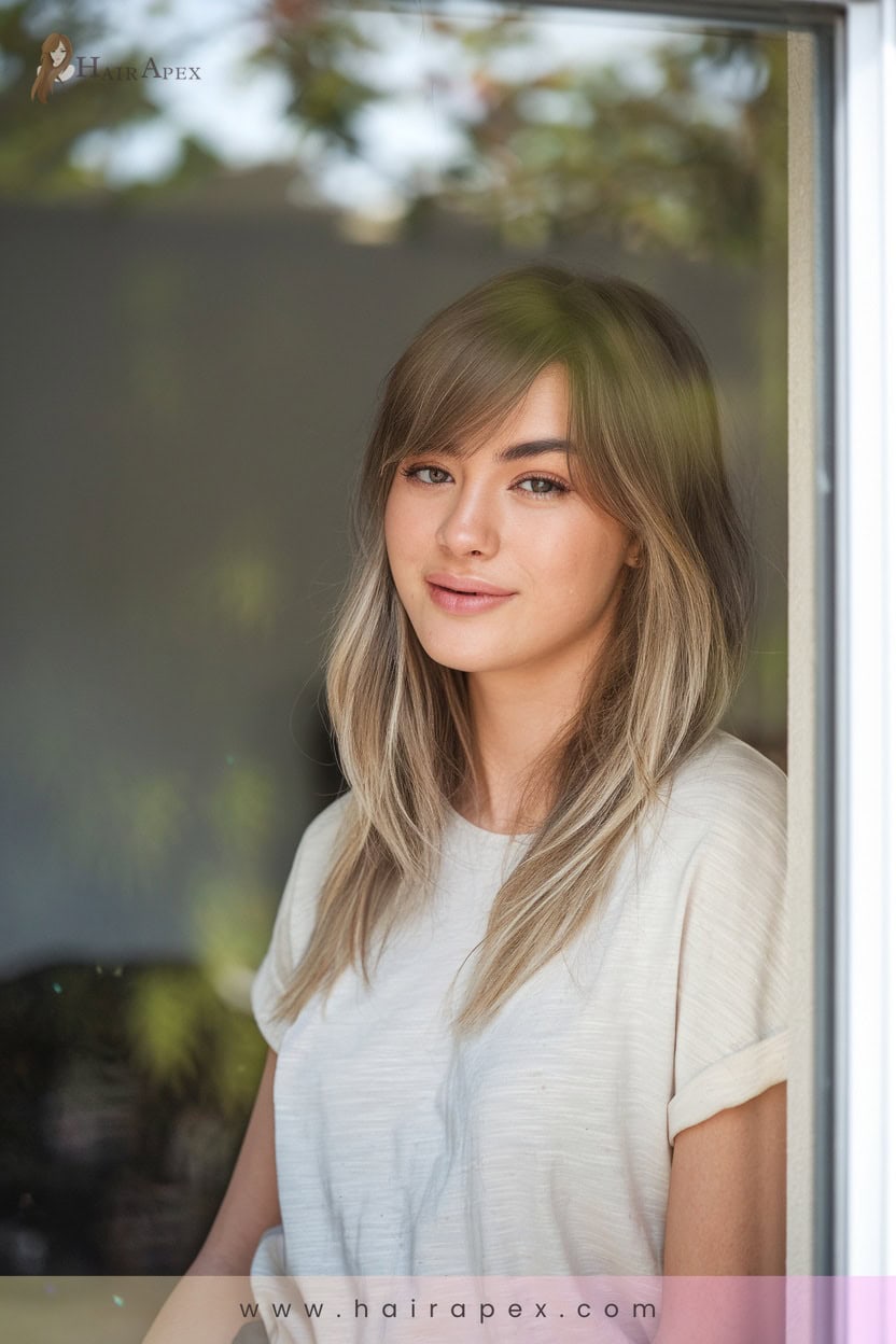 12 Side Bangs With Layers
