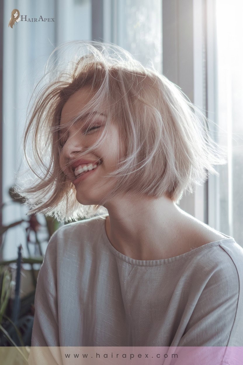 12 Wispy Layered Bob