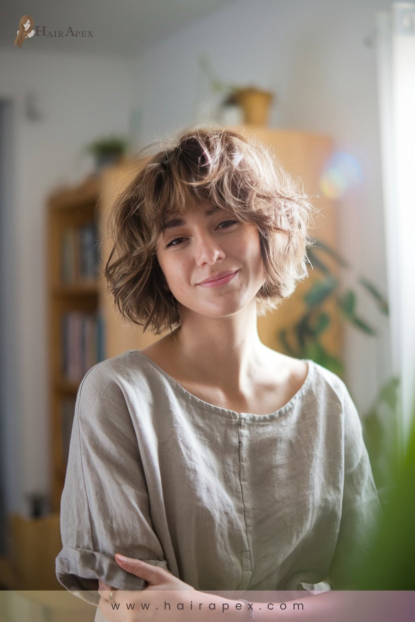 13 Curly Textured Bob
