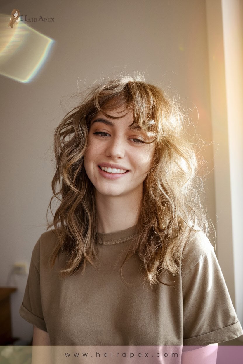 13 Textured Curly Bangs