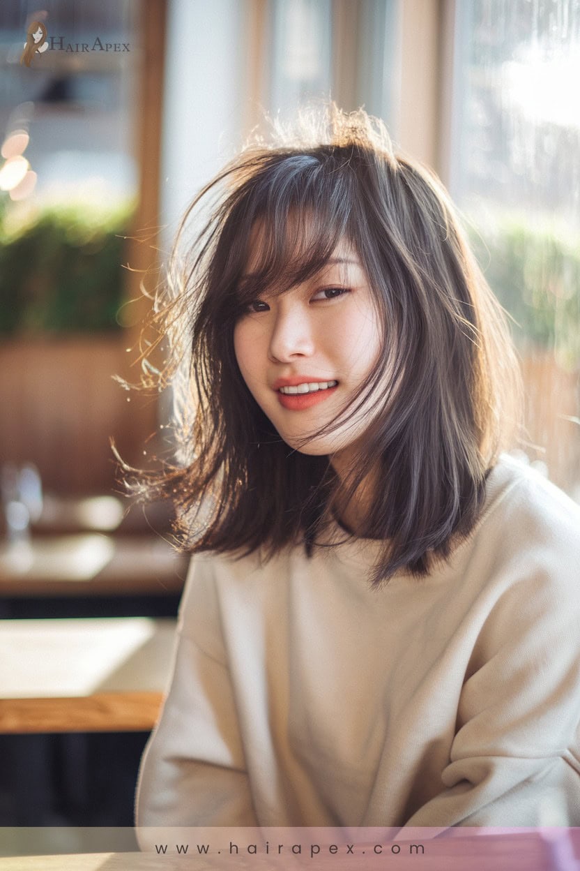 13 Tousled Side Bangs Style