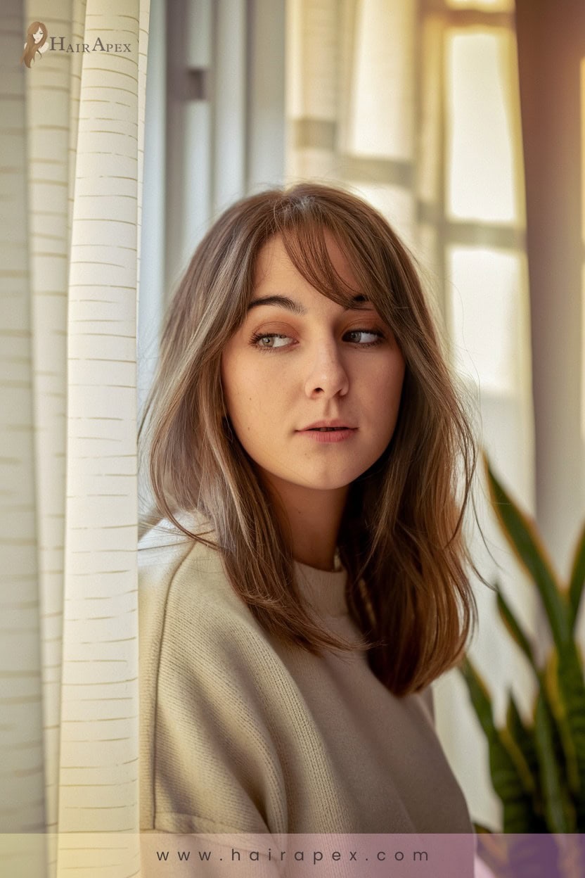 15 Side Swept Curtain Bangs