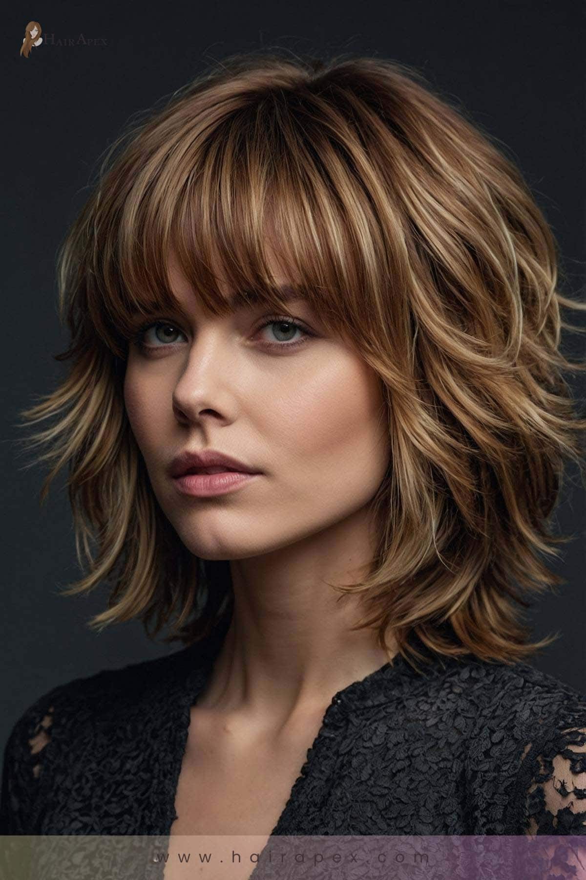 16. Layered Shag With Bangs 2