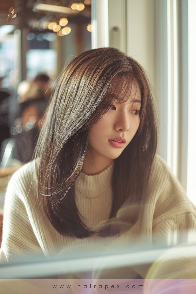 16 Deep Part Side Bangs