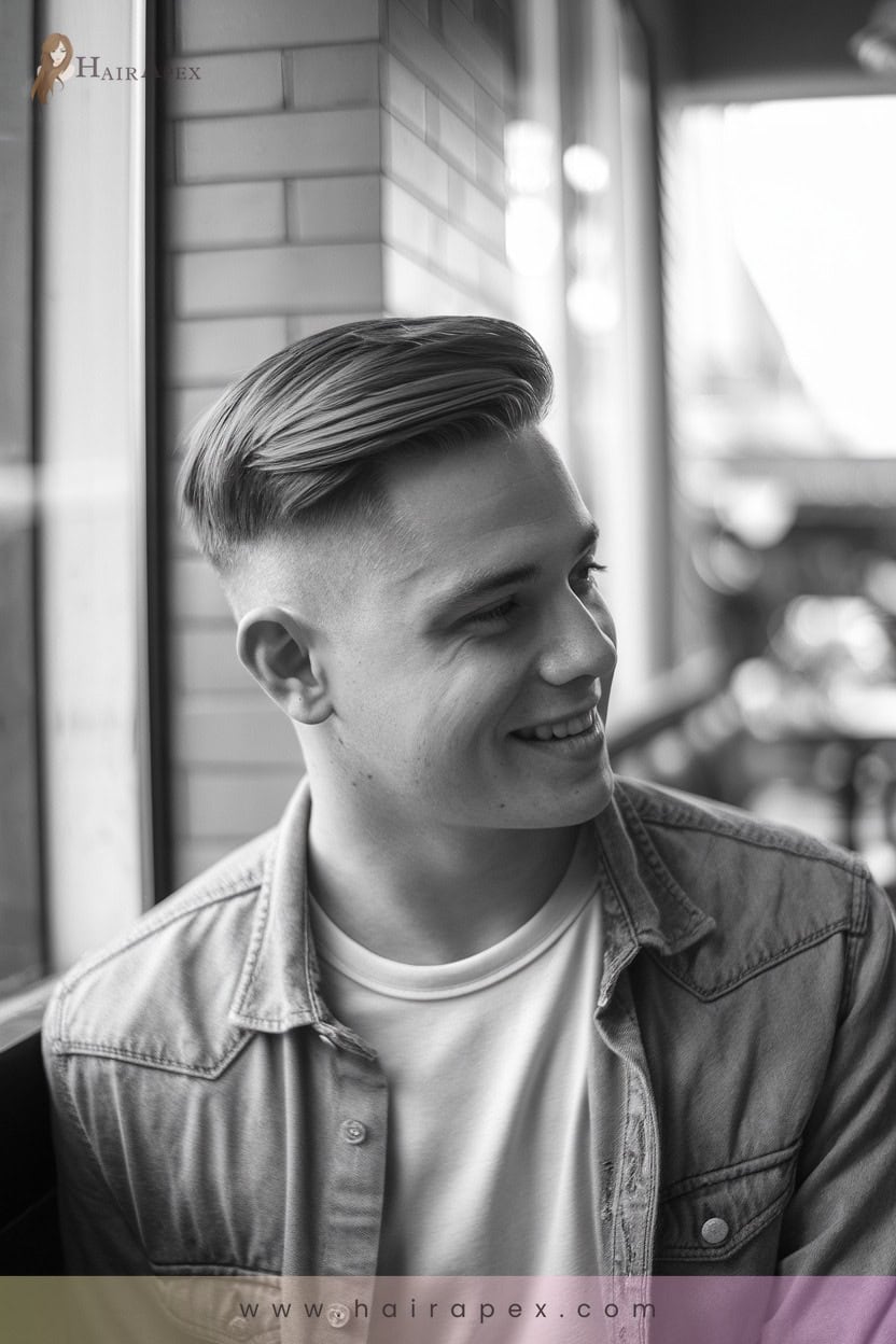 16 Low Fade With Side Part
