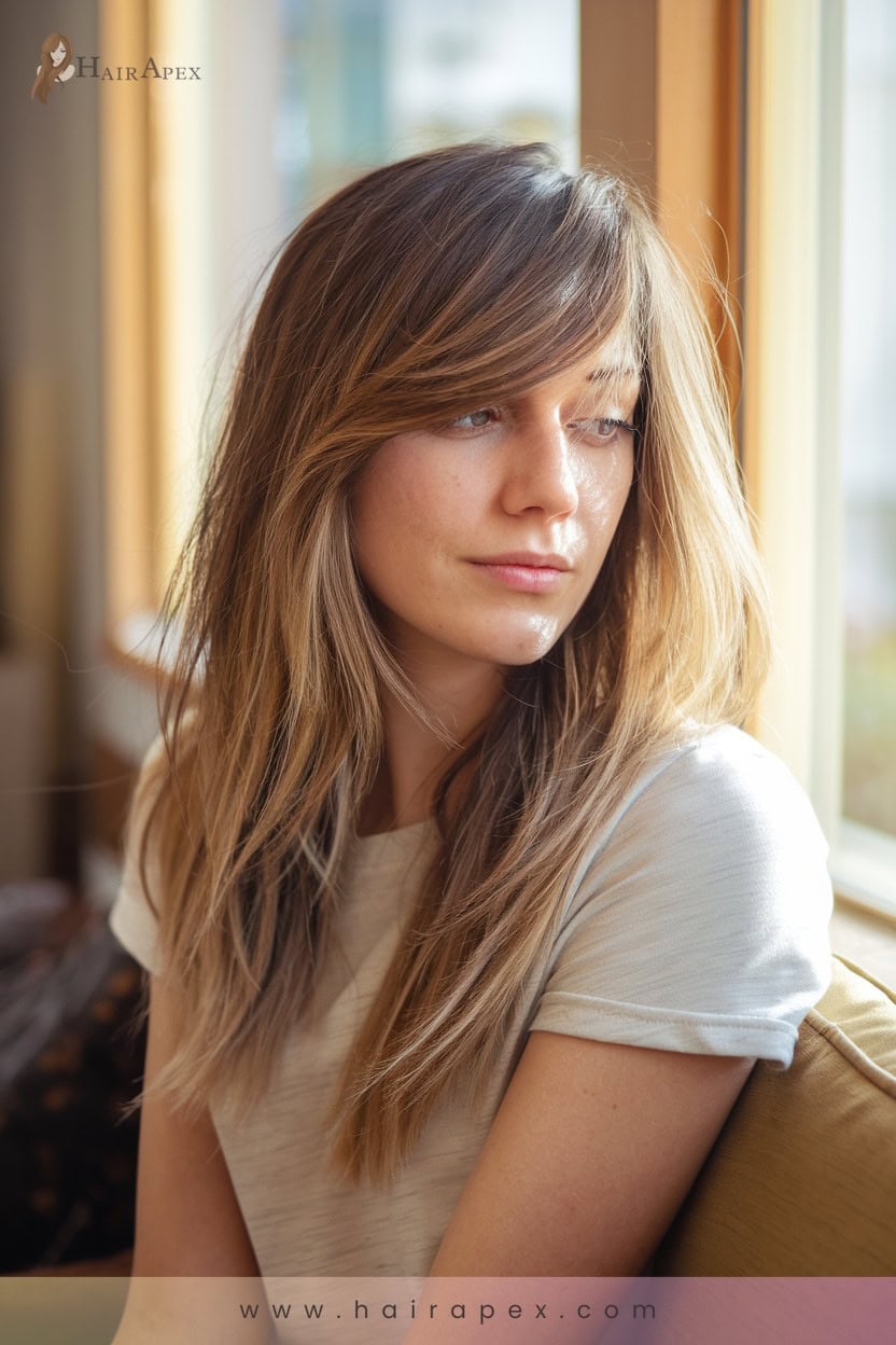 17 Layered Hair With Side Bangs