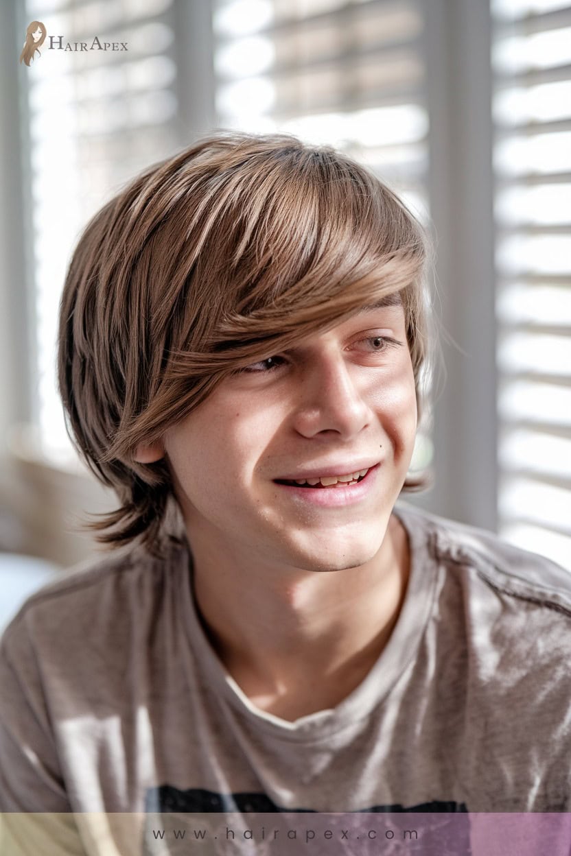 18 Long Side Swept Hairstyle