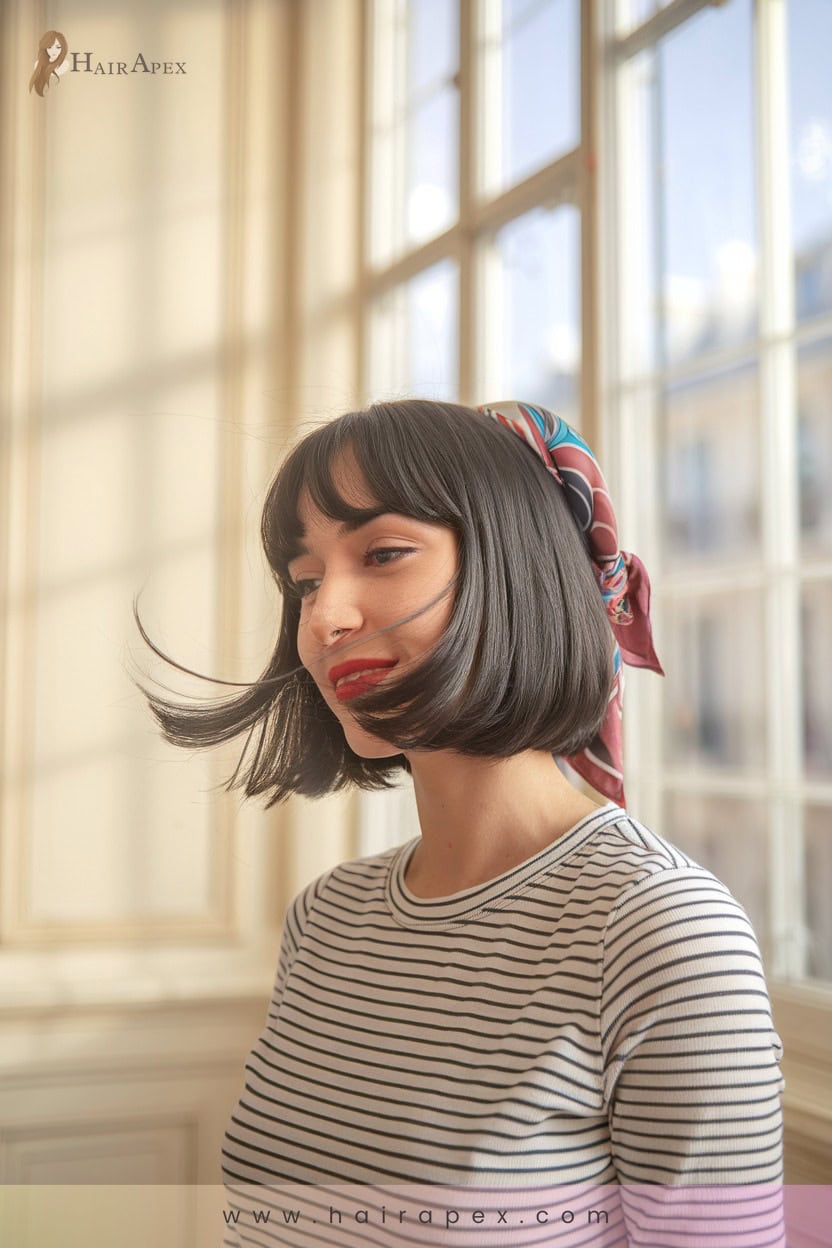 18 Parisian Scarf Bob