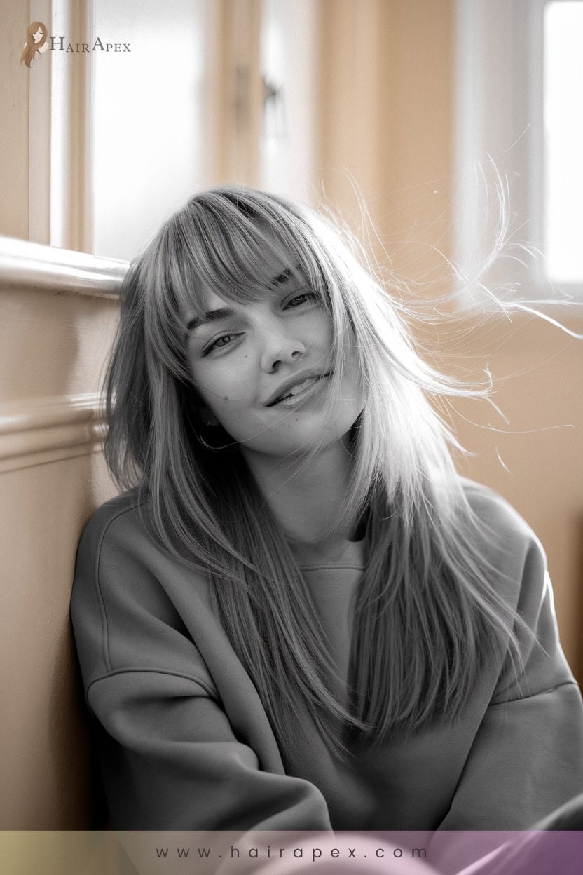 18 Wolfcut With Lightweight Bangs