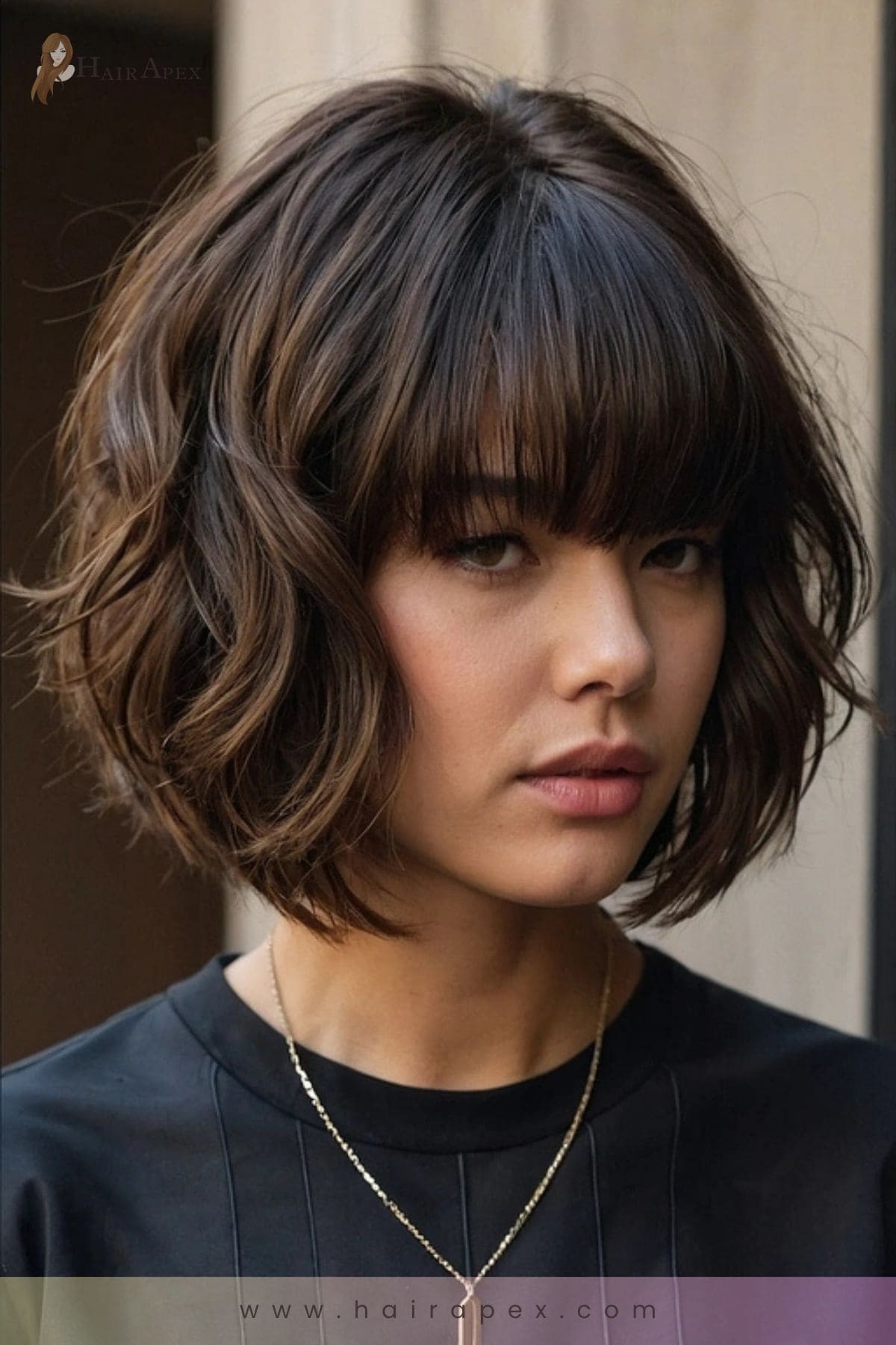 19 Cheek Length Razor Bob