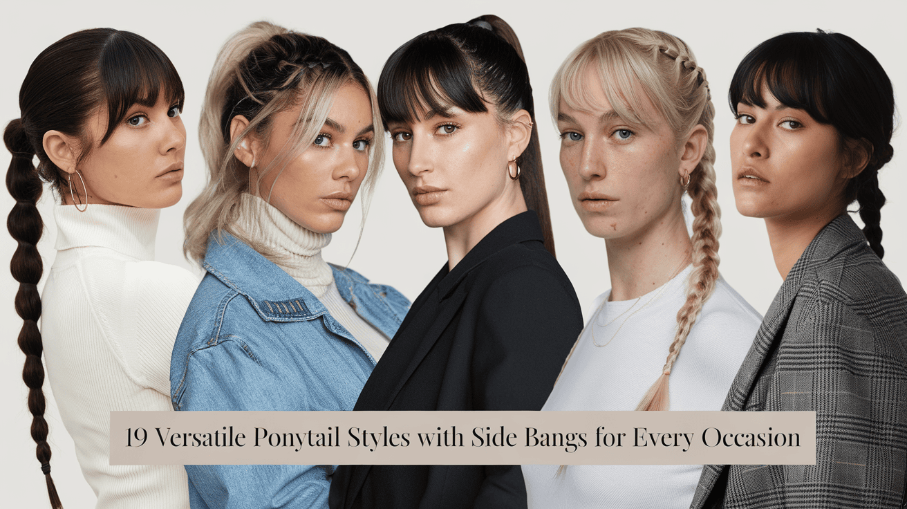 19 Versatile Ponytail Styles With Side Bangs For Every Occasion