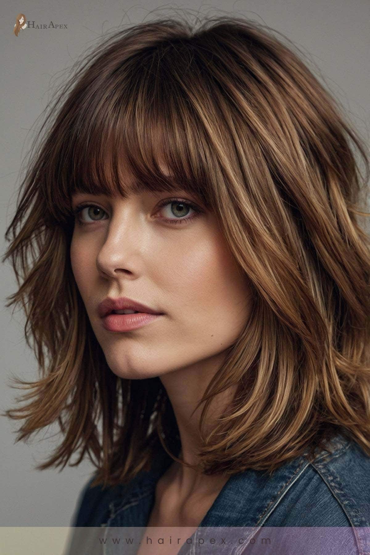 19. Layered Haircut With Curtain Bangs 2