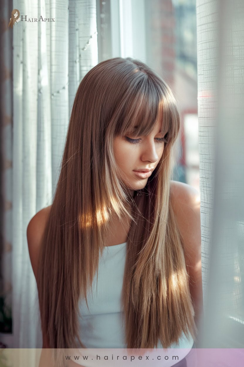 19 Extra Long Straight Hair With Bangs