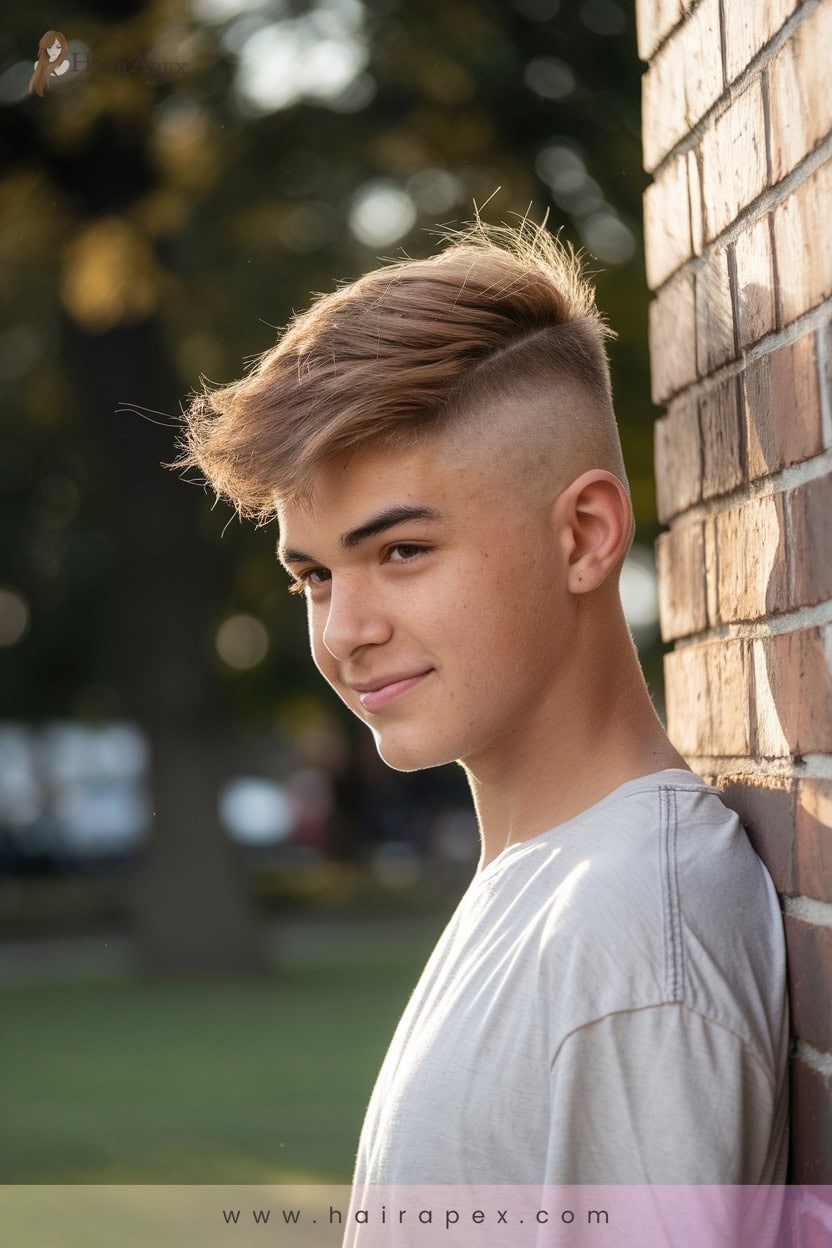 1 Clean Fade With Textured Top
