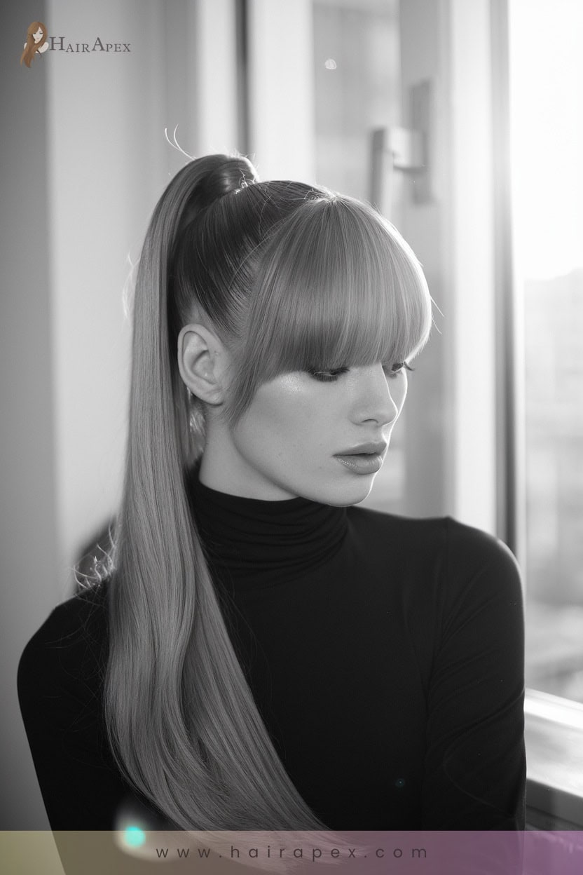 1 Sleek High Ponytail