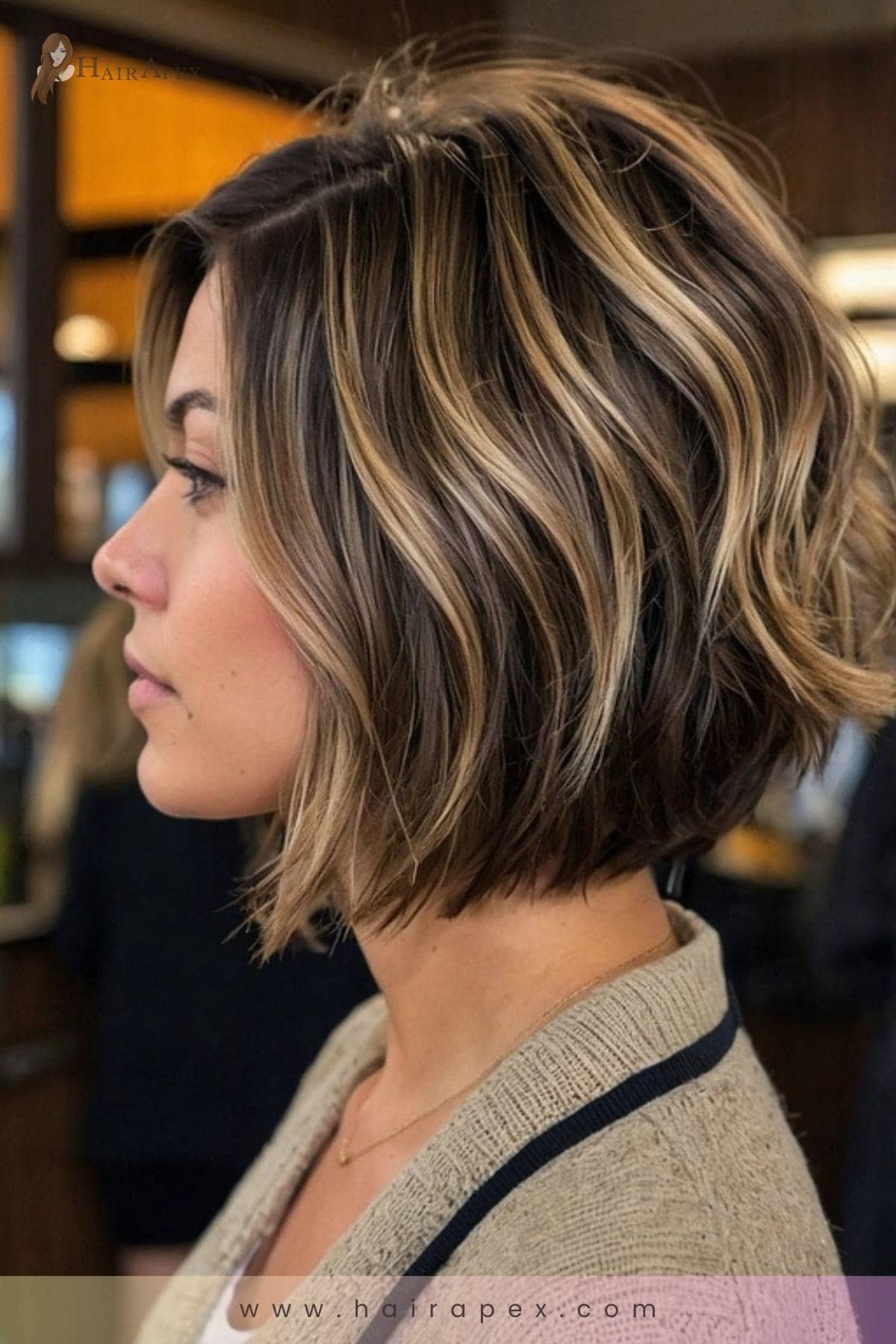 20 Cheek Length Razor Bob