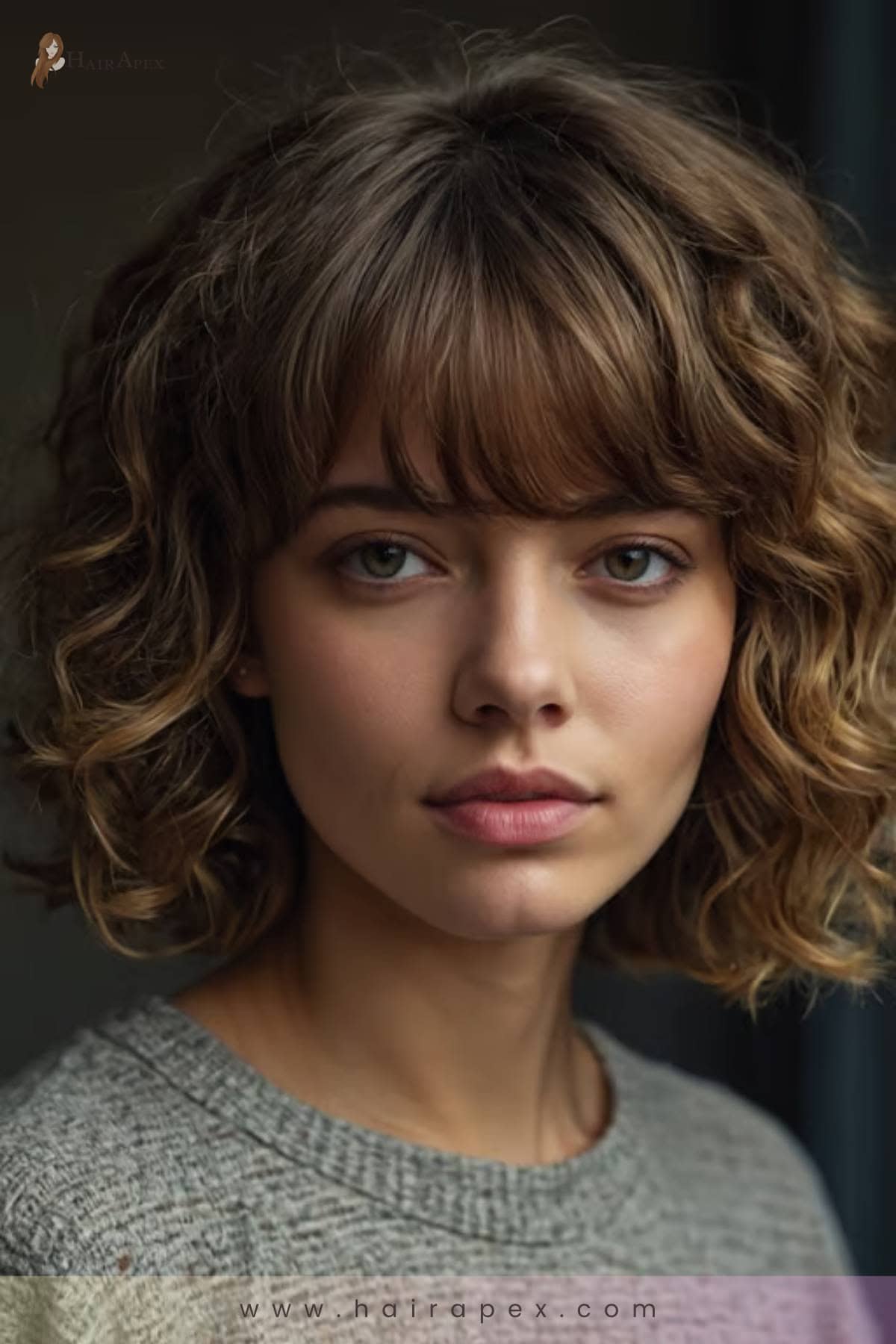 20 Curtain Bangs For Curly Hair