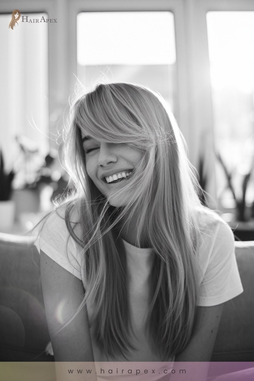 20 Feathery Side Swept Bangs
