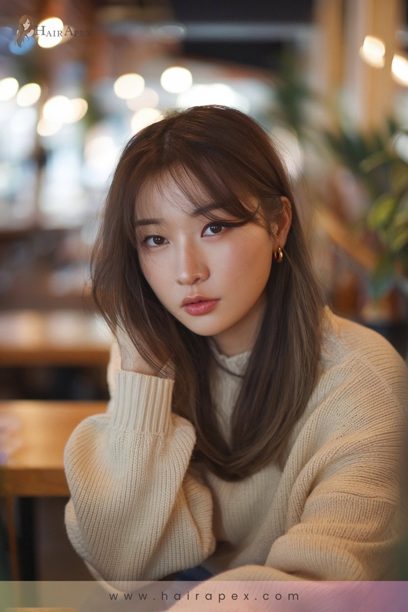 21 Angular Side Bangs Cut