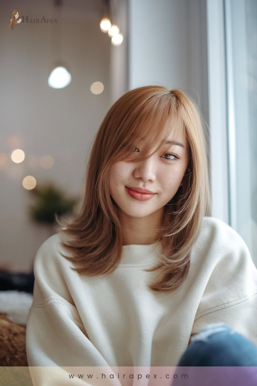 22 Minimalist Side Bangs Look