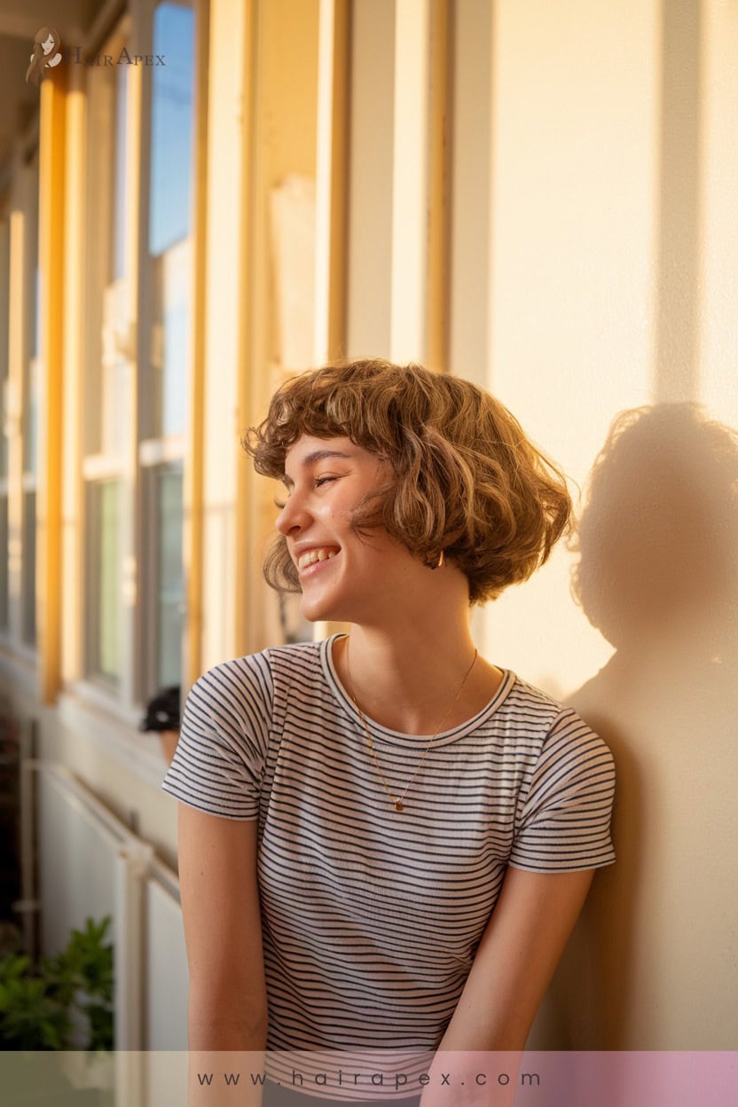 22 Precision Cut Curly Bob