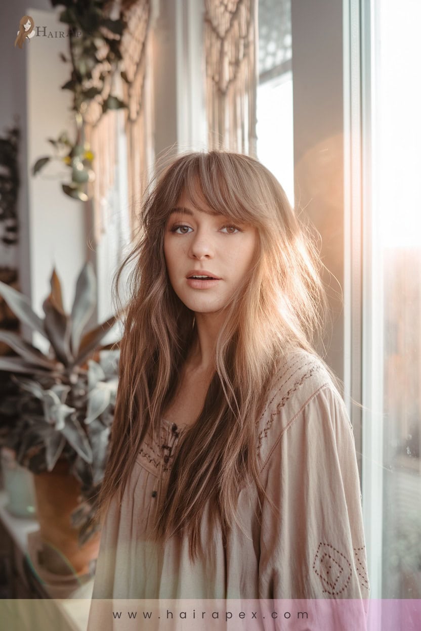 24 Boho Curtain Bangs