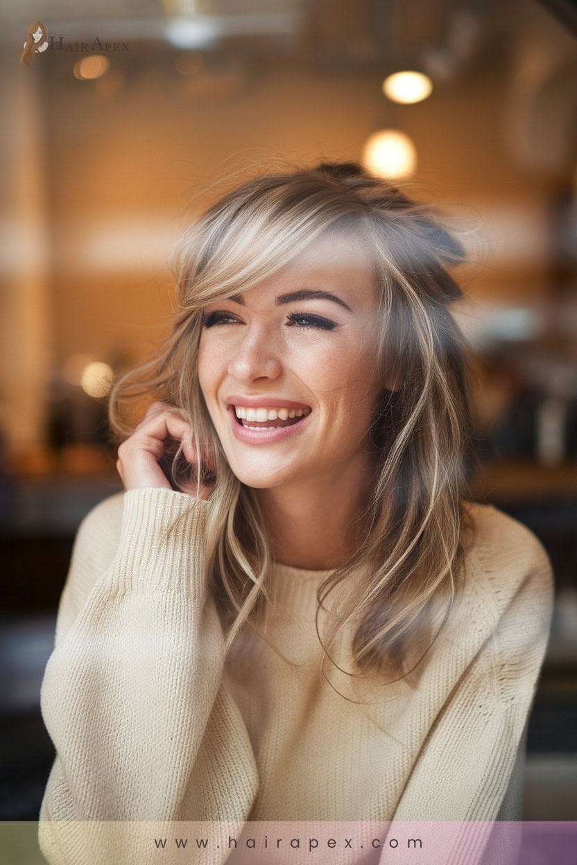 24 Side Bangs With Curls