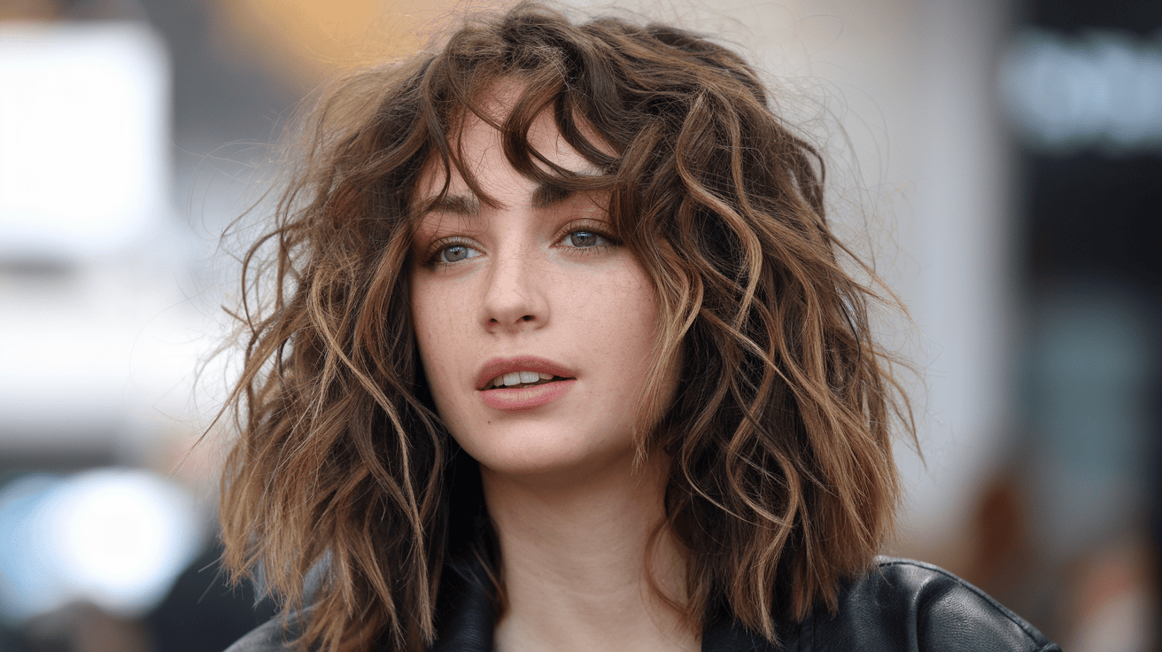 25 Fabulous Curly Hairstyles With Side Bangs For Natural Texture
