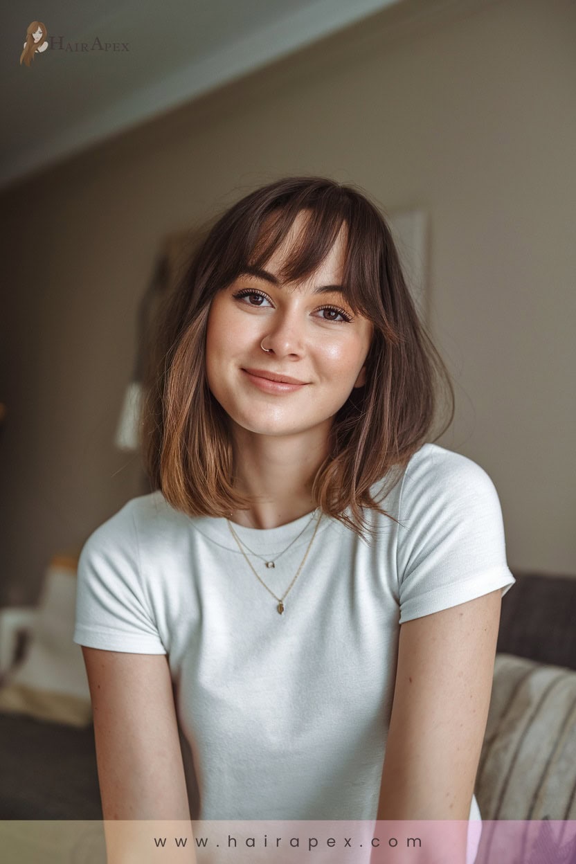 26 Curtain Bangs For Oval Faces