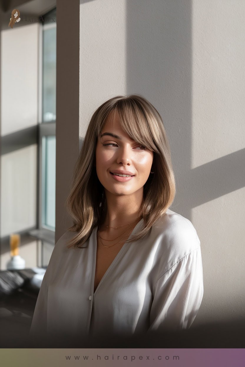28 Polished Side Bangs
