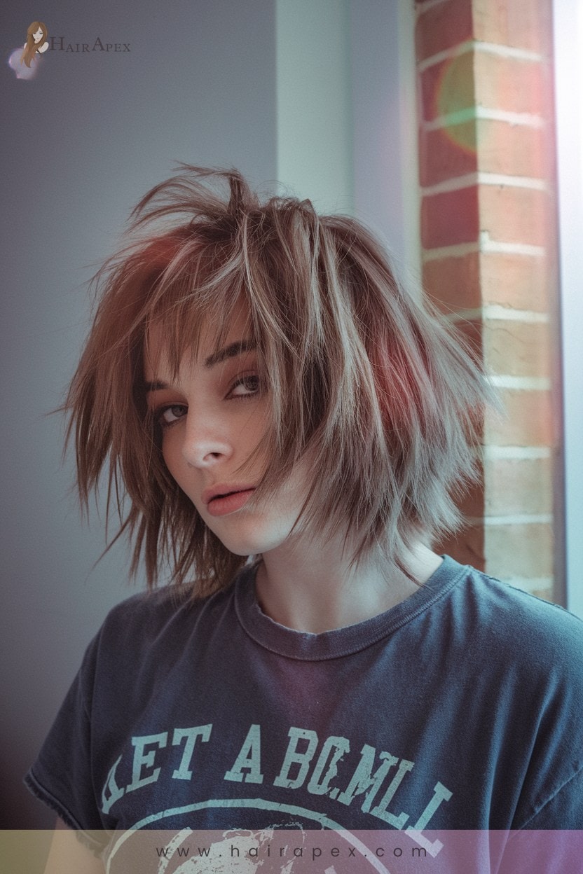 2 Textured Grunge Bob
