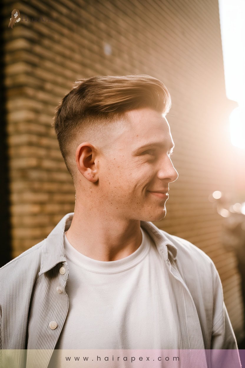 30. Skin Fade With Side Part