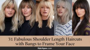 31 Fabulous Shoulder Length Haircuts With Bangs To Frame Your Face