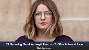 33 Flattering Shoulder Length Haircuts To Slim A Round Face