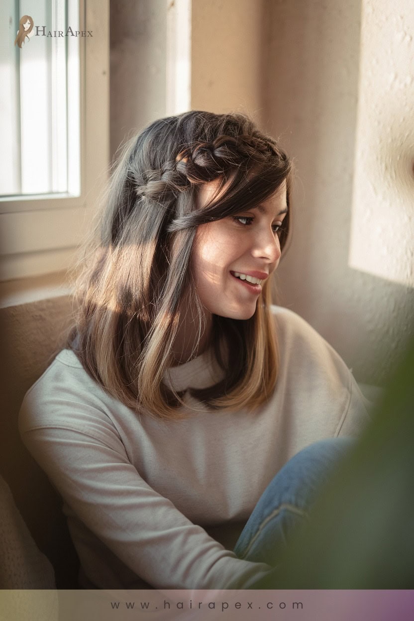 33 Braided Bangs Look