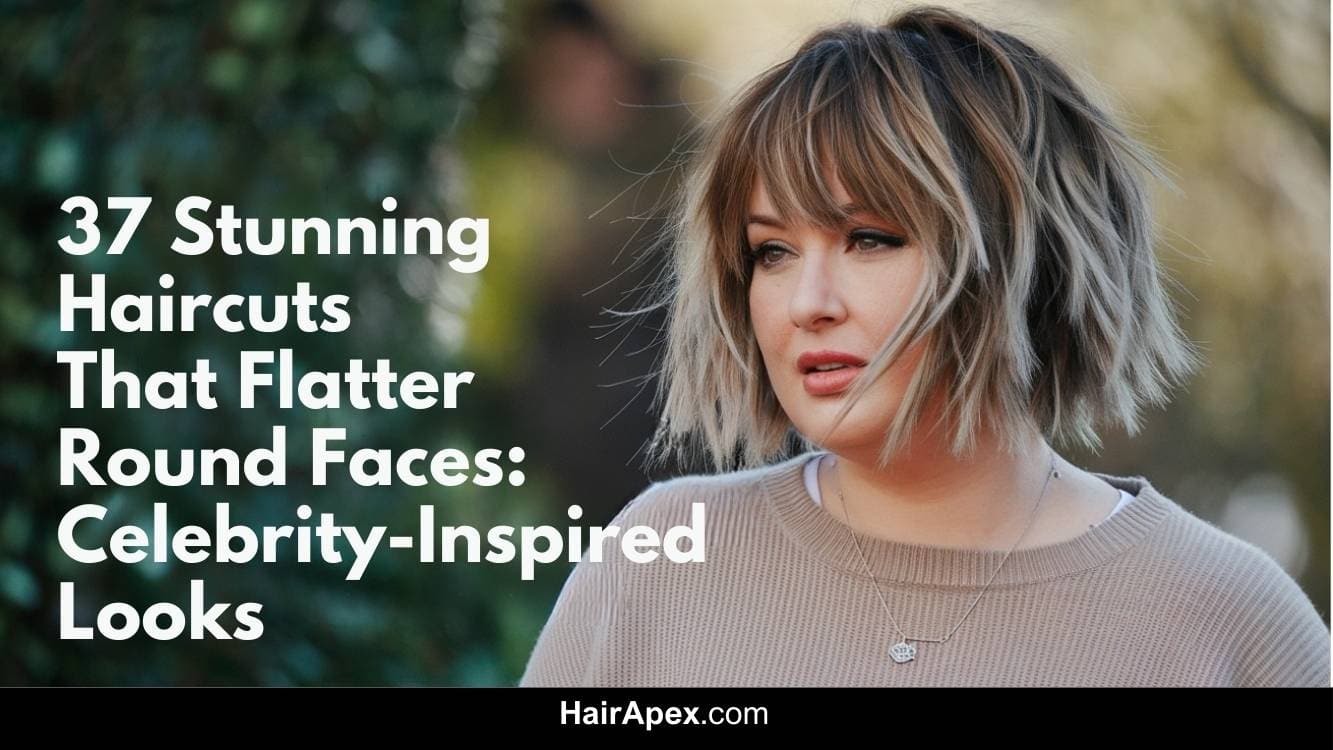 37 Stunning Haircuts That Flatter Round Faces Celebrity Inspired Looks 1