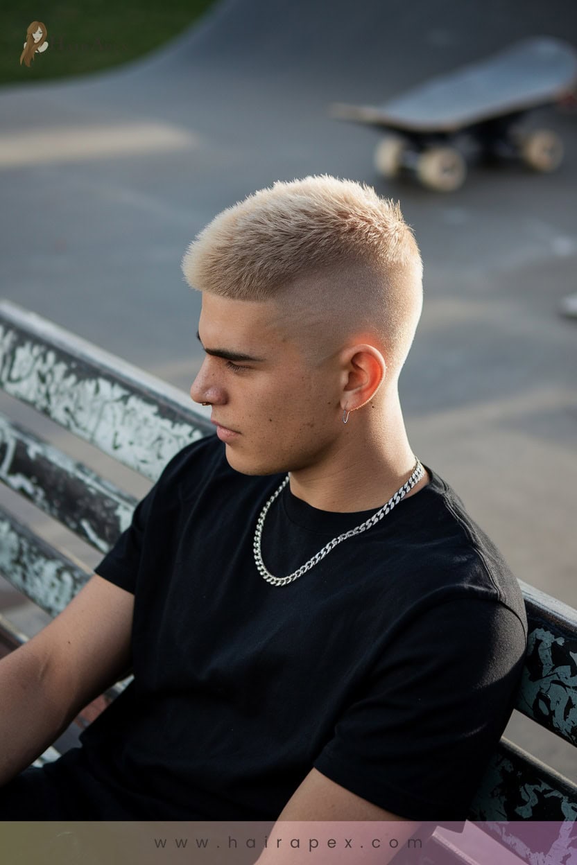 3 Edgy Undercut Textured Crop