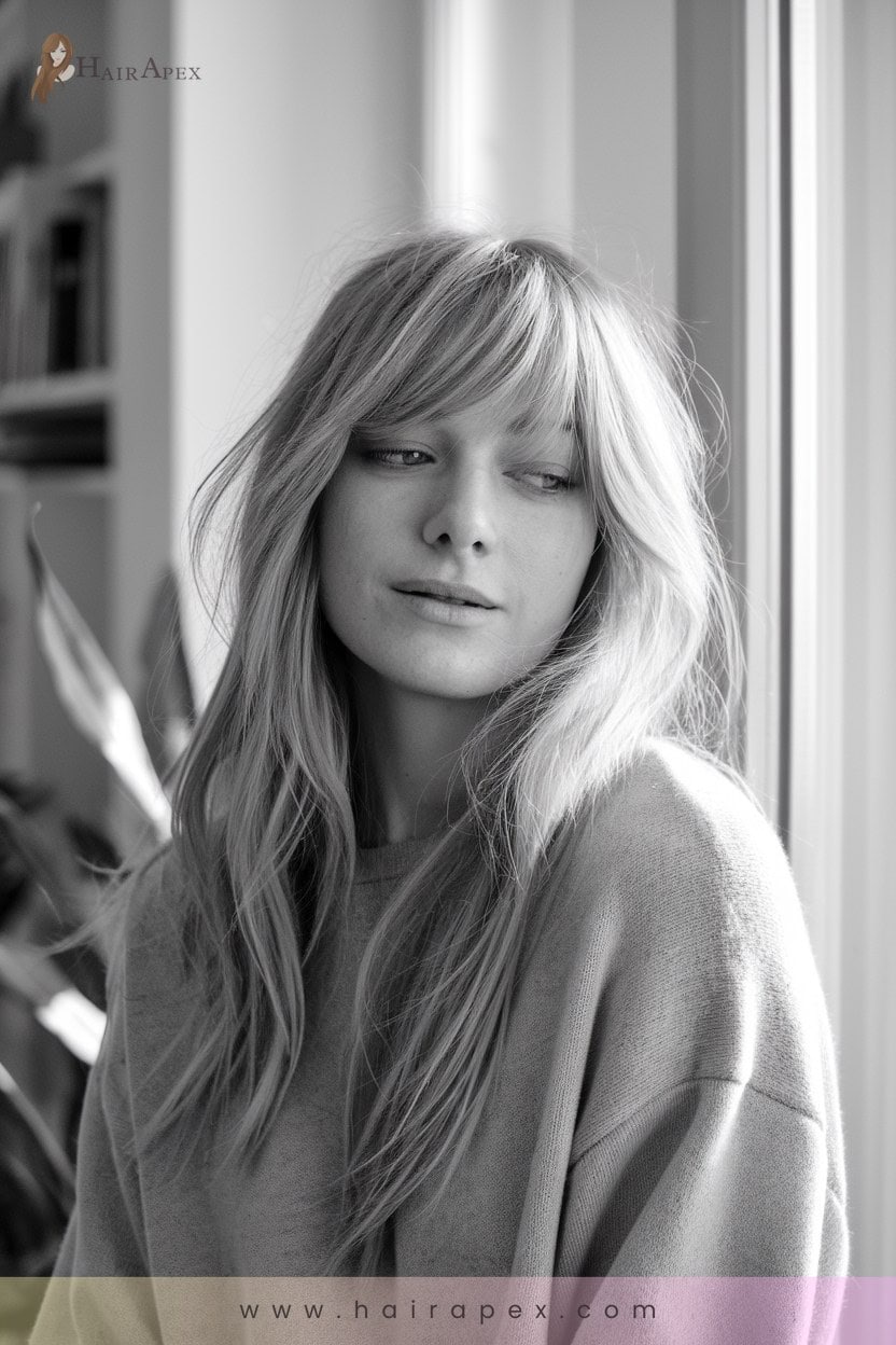 3 Long Feathered Bangs