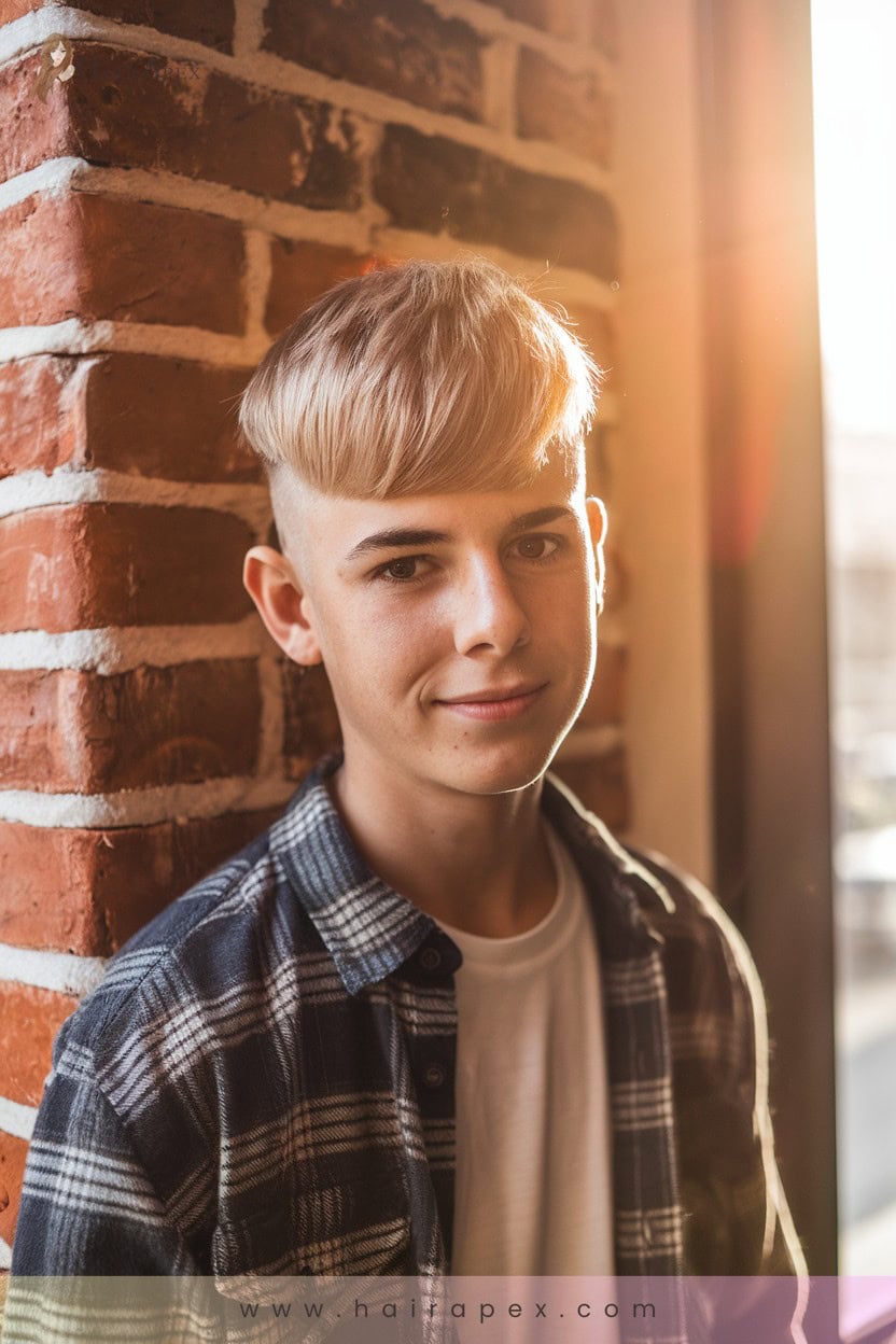 3 Mid Fade Crop With Fringe
