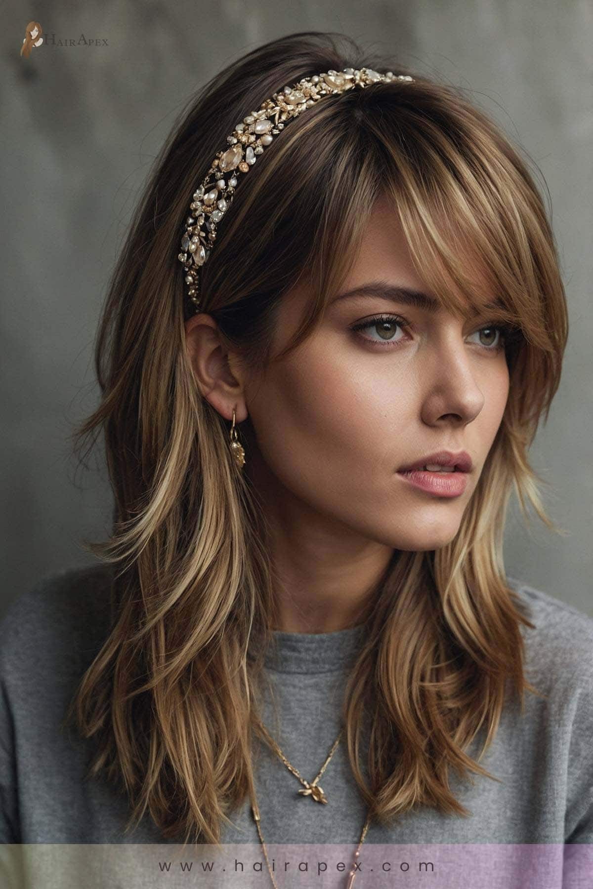 46. Layered Hairstyles With Accessories 1