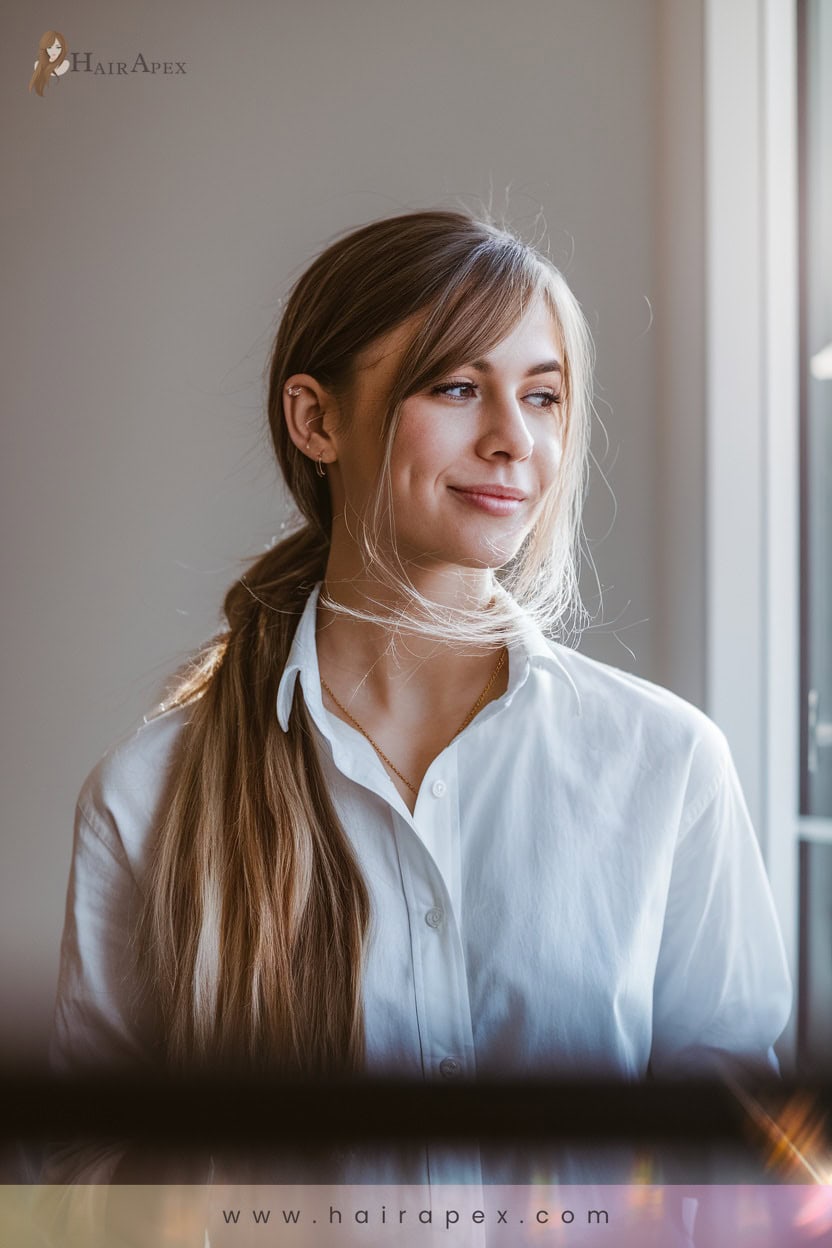 4 Professional Low Ponytail